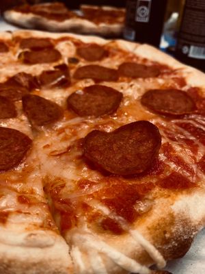 Berlin with pepperoni at POW - The Vegan Pizzeria in Copenhagen