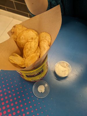 Potato Chips at POW - The Vegan Pizzeria in Copenhagen