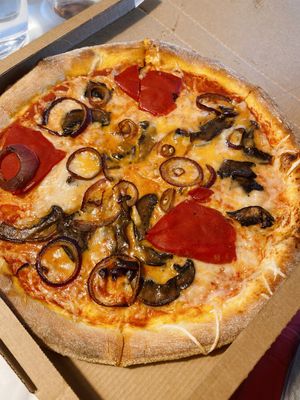 Denver pizza at POW - The Vegan Pizzeria in Copenhagen