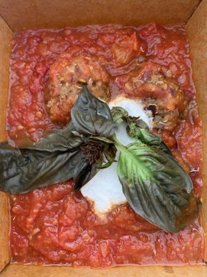 Baked Meatballs at Double Zero in Venice