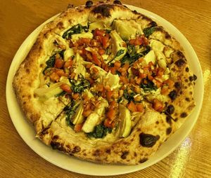 Artichoke pizza  at Double Zero in Venice