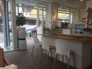 The café at Veganstory in Cheongju
