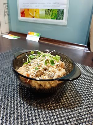 rice bowl at Vegano Hooligano - Bohdana in Kyiv