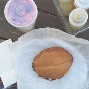 The vegan torta with soy curls and vegan sour cream is da best! at El Nutri Taco in Portland