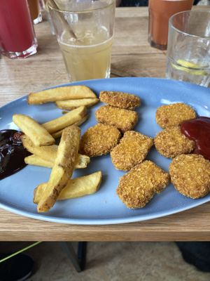 Kids vegan nugget meal  at Hans im Glück in Wiesbaden