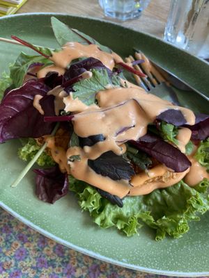 Bunless vegan burger   at Hans im Glück in Wiesbaden