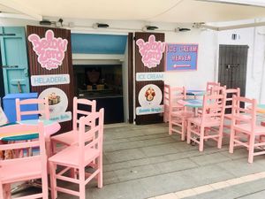 Outside terrace at Below Zero in Ibiza Port at Below Zero in Ibiza