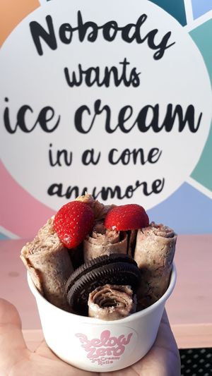 ice rolls at Below Zero in Ibiza