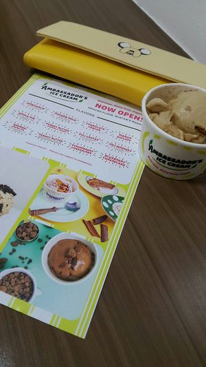 Menu at Ambassadors Ice Cream in Makati