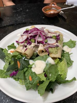 Hibiscus flautas at Koala Express in Chihuahua