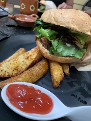 Hawaiian burger  at Koala Express in Chihuahua