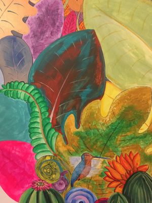 Pintura dentro del restaurante  at Koala Express in Chihuahua