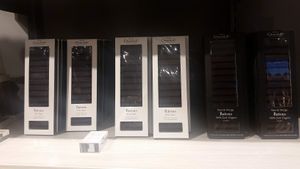 Chocolate fingers at Hotel Chocolat in Cardiff