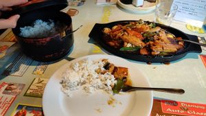 Tofu in brown sauce at Lotus Garden in Pinetop