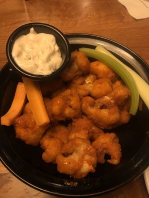 Buffalo cauliflower with vegan ranch   at Milk Money in Fort Lauderdale