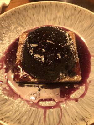 Vegan volcano dessert - absolutely delicious   at Milk Money in Fort Lauderdale