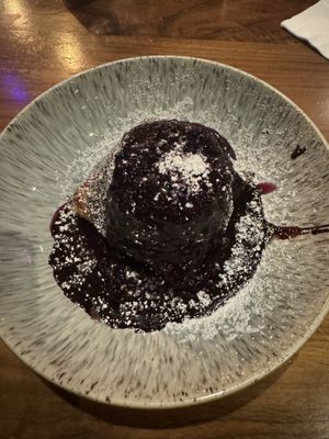 Vegan volcano dessert  at Milk Money in Fort Lauderdale