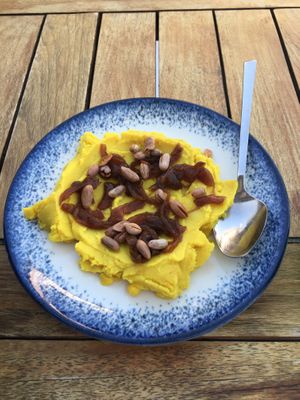 Wild lentil paté  at Mezetaryen in Kas
