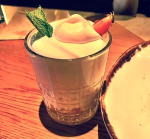 Coconut foam ! Vegan & GF  at Margarito in Bilbao