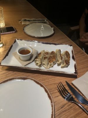 Muy muy ricas las gyozas at Margarito in Bilbao