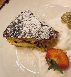 Cheesecake de calabaza at Margarito in Bilbao