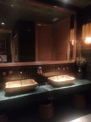 Wonderful bathroom at Margarito in Bilbao