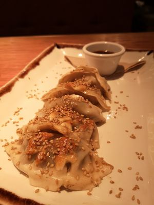 No morcilla gyozas at Margarito in Bilbao