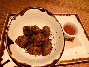 Vegan balls  at Margarito in Bilbao