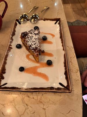 Almond cake at Margarito in Bilbao