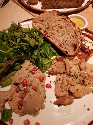 Heura, babagaboush, boniato at Margarito in Bilbao