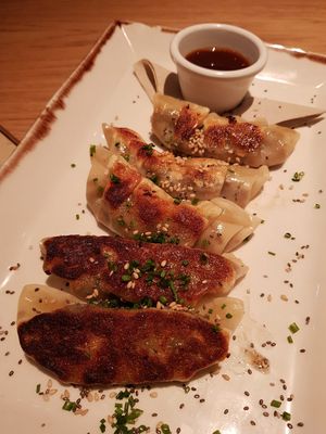 Gyozas de hongos y shitake at Margarito in Bilbao