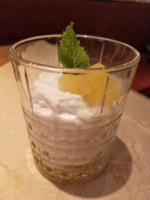 Espuma de coco at Margarito in Bilbao
