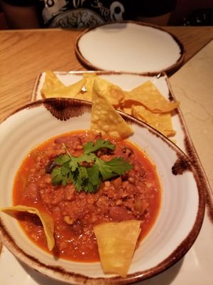 Chili vegano at Margarito in Bilbao