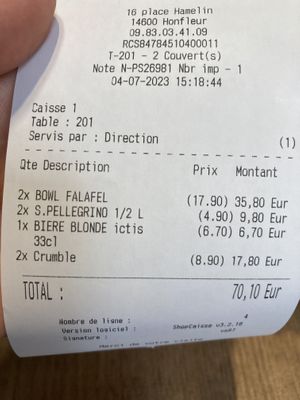 Bill July ‘23  at La Cantine in Honfleur