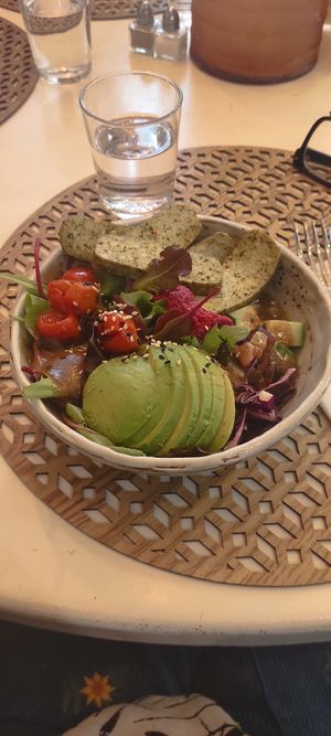 Tofu bowl at La Cantine in Honfleur