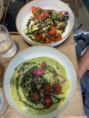 De voorgerechten   at La Cantine in Honfleur