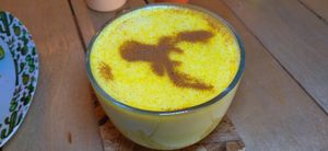 Turmeric Milk at Ruro's Cocina Urbana & Soy Veggie in Tijuana