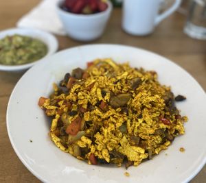 Tofu scramble   at Mother's Market in Costa Mesa
