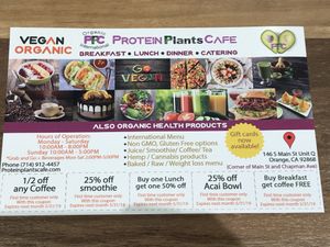 Fall 2019 at Protein Plants Cafe in Orange