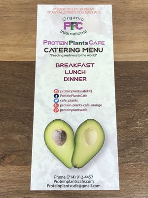 Catering 1 at Protein Plants Cafe in Orange