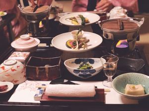 Kaiseki dinner at Kashiwaya Ryokan in Gunma