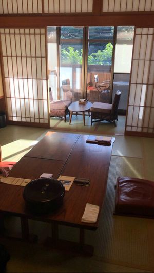 View from inside Kame room at Kashiwaya Ryokan in Gunma