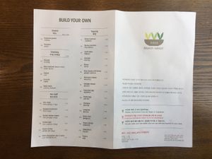 Menu 2 at March Rabbit in Jeonju