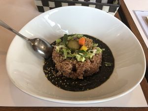 Black Sesame Curry at Hoccori Cafe in Tokyo