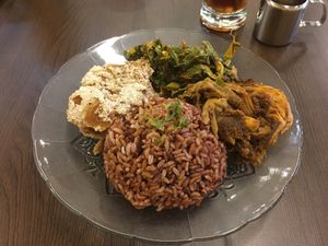 Local food at Loka Padang - Sudirman Park in Jakarta