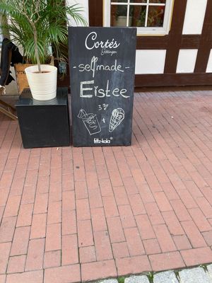 Eis tea at Cortés in Gottingen