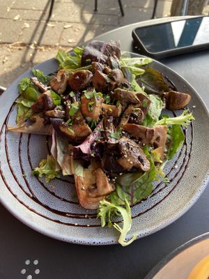 Vegan mushroom bruschetta   at Four Seasons of Nosh in Tanunda