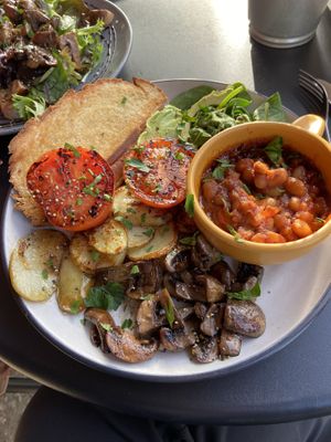 Vegan big breakfast  at Four Seasons of Nosh in Tanunda