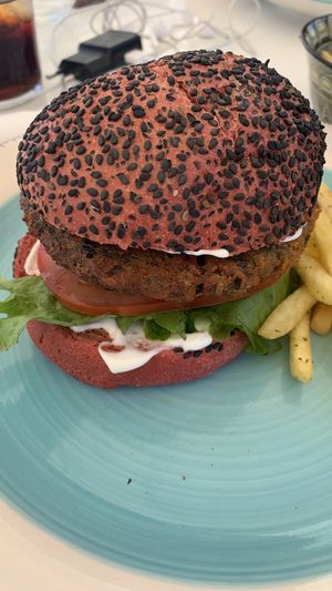   at Roof Burger Lab in Rhodes