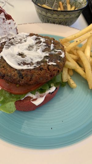   at Roof Burger Lab in Rhodes